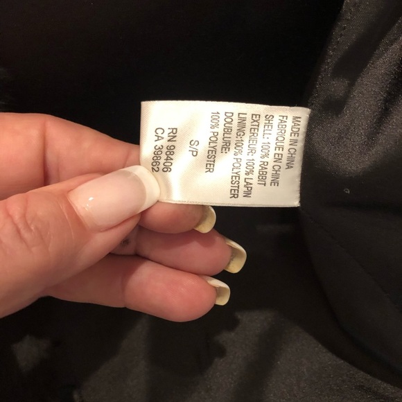 Theory Rabbit Fur Jacket Brown PREOWNED the tag is missing, manufacturer in coat - Picture 11 of 13